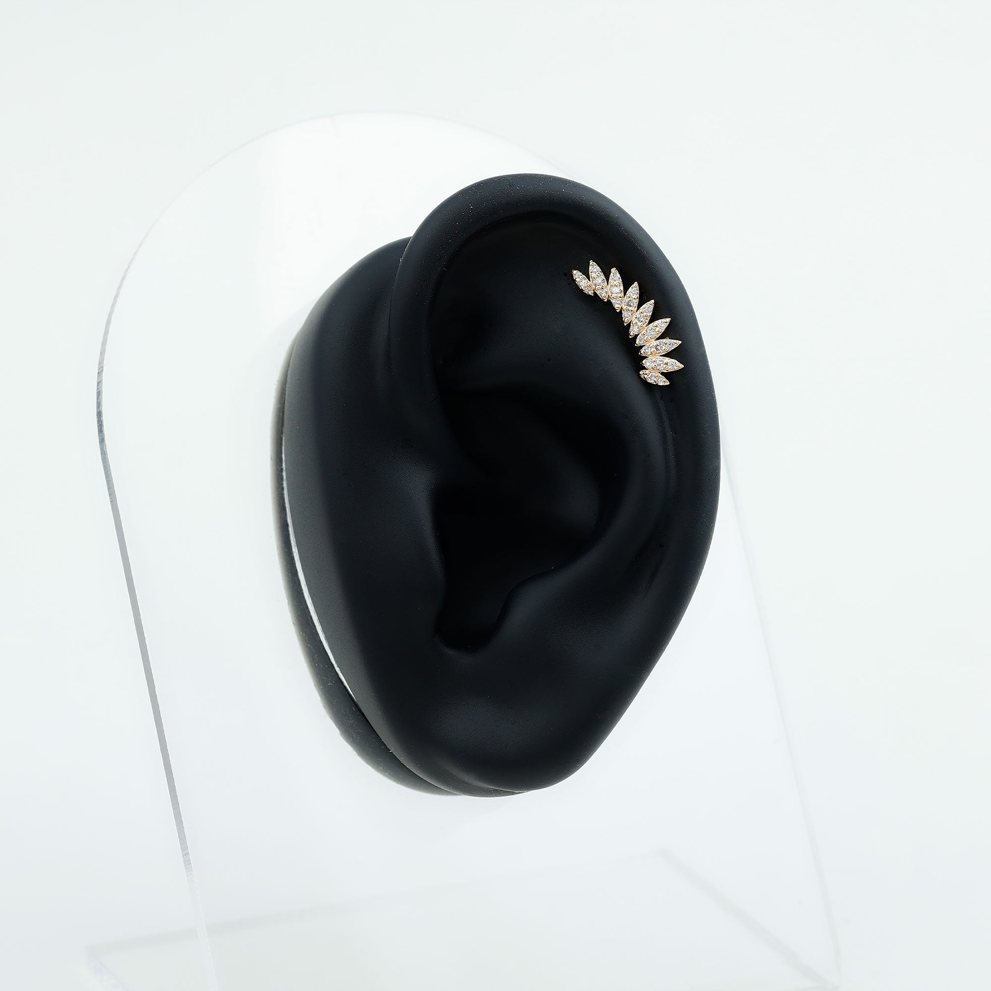 Diamond Wing Crawler Earring for Helix Piercing