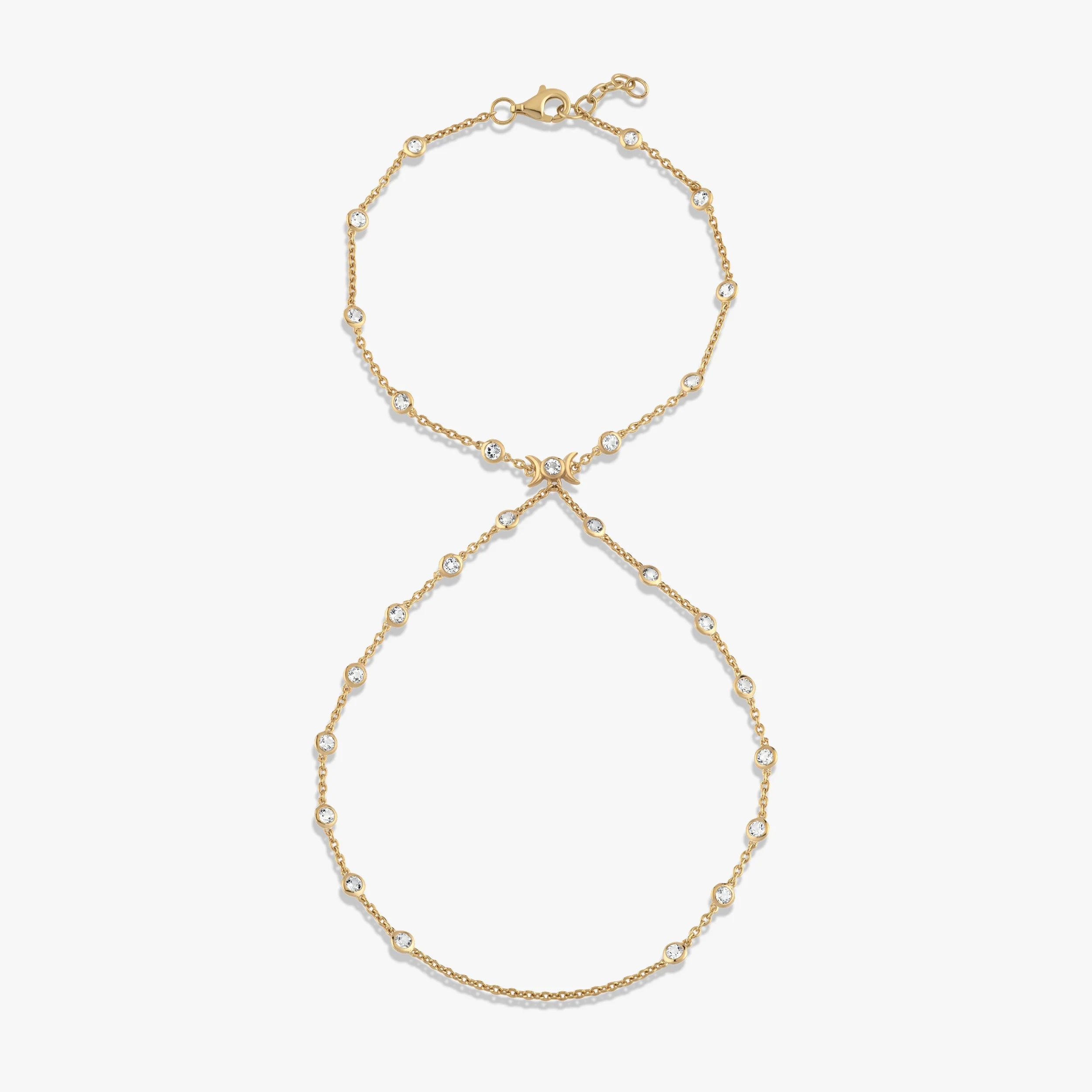Triple Moon Hand Chain